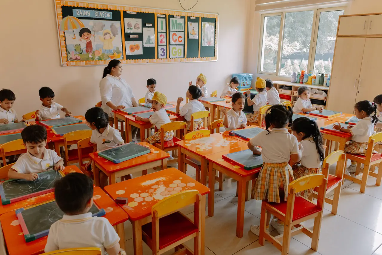 A classroom during a lesson
