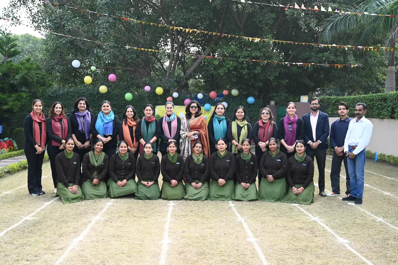 The Sunshine Meadows staff together on the lawn